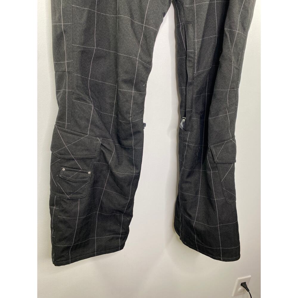 Betty Rides Black Checkered Athletic Snow Winter Pants Women's Size Large L - Picture 3 of 11